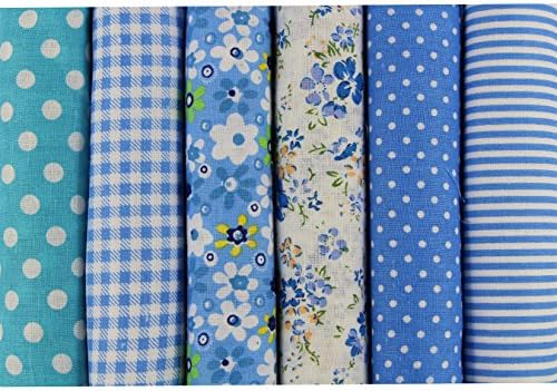 Uooom lot de 6pcs 50 x 50 cm patchwork coton tissu bricol - Image 4