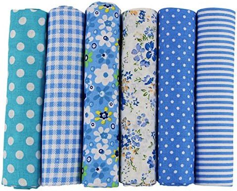 Uooom lot de 6pcs 50 x 50 cm patchwork coton tissu bricol