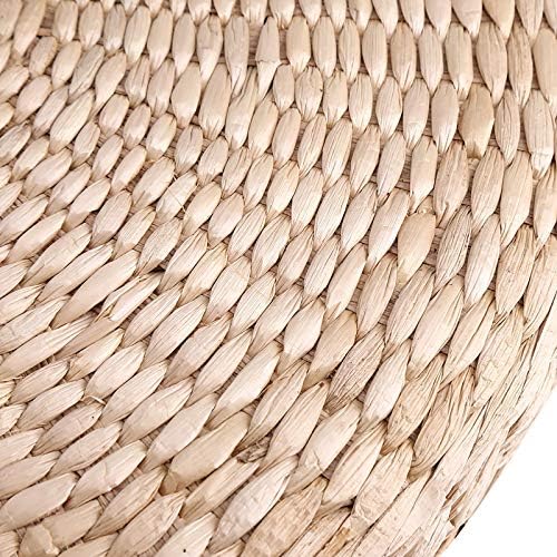 Ohhgo tapis de yoga doux 40 cm pouf rond tatami coussin de sol coussin de sol pelle tapis de méditation tapis de yoga doux - Image 9