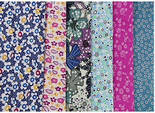 6pcs 50 x 50 cm patchwork coton tissu diy fait faire à la main en tissu à coudre des conceptions de quilting diffèrent (u-b902) - Image 4