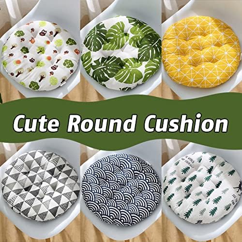 Yahuo Coussin Rond 28/35/43/48 cm pour chaise De Bureau, Coussin de Méditation, Coussin de Yoga, Coussin de Sol décoratif - Image 3