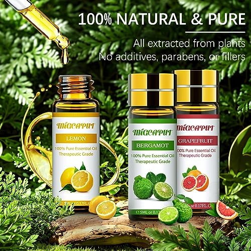 Migcaput Set Huiles Essentielles 21 x 5 ml pour diffusion, Huiles Essentielles 100% Pure - Image 4