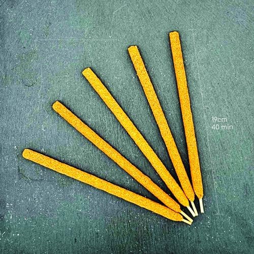 Palo Santo 10 Bâtonnets d'Encens Fin Fait Main - Naturel - BurSera Graveolens - Bâtonnets d'Encens Parfumés - ENCENS SCIAMANIQUE RETUELS ET CÉRÉMONIES Sacrés (x5 encens epais) - Image 4