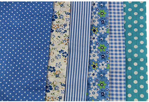 Uooom lot de 6pcs 50 x 50 cm patchwork coton tissu bricol - Image 6