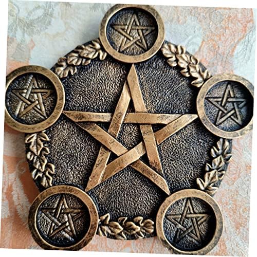 Alipis 1 PC Chandelier Pentagramme Bougeoir de Bougeoir Pentacle Titules Bougies de Thé bouge - Image 5