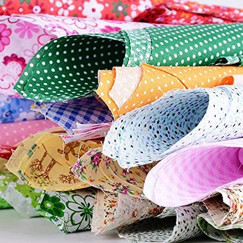 Tissu Patchwork, tissus en coton faisceau 60 pièces carrés de tissu patchwork 10 * 10cm motif floral et pois assortis tissus de coton aU mètre pour couture patchwork couture mamiffons diy artcraft - Image 3