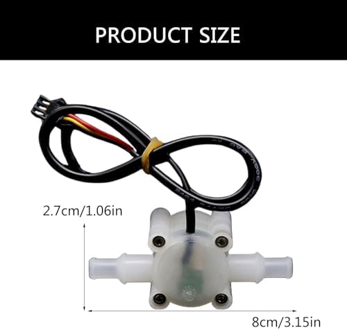 Tonxx Comptère de Fluidmètre, Capteurs à Effet, Débitmère pour purificators d'eau, Instruments de Mesure - Image 6