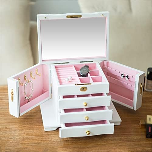 Ozbme boîte de rangement créatif en bois pour boucles d'Oreilles et bijoux, boîte à bijoux couler des bracelets, colliers et bracelets - Image 4