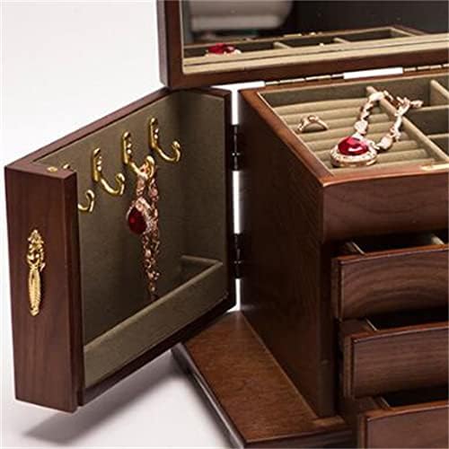 Ozbme boîte de rangement créatif en bois pour boucles d'Oreilles et bijoux, boîte à bijoux couler des bracelets, colliers et bracelets - Image 6
