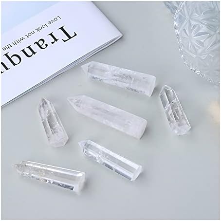 Babuun Transparence Naturelle Point de Cristal Quartz Clair prismes hexagonaux obélisque sain purification décornétisation collecte à domicile (couleur: quartz clair, taille: violet) - Image 7