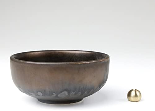 Asayu Japan Porte Encens Zen en Céramique Avec Brûeur d'Encens en Lauton pour Bâts, Récupérarator de Cendres Fabrique au Japon, Couleur - Image 5