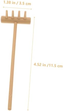 Diyeah lot de 2 mini râteaux de jardin zen pour la gestion payant de bureau 6 pièces x 2 - Image 6