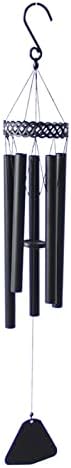 Baofufc Grand Carillon Éolien de Condoléances d'Elttérieur de 91,4 cm avec 5 tubes en aluminium Lourd Accordés, Carillon à venti