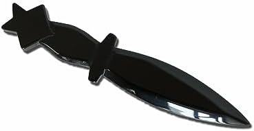 Outil ritual wicca de poignard athame d'obsidienne, quatrenitures et outouls wiccan de pentacle de Pierre gemme noire pour alter (non aiguisés)