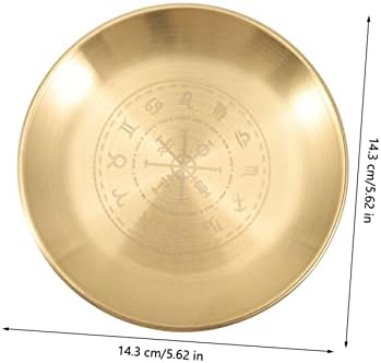Cabilock Chandelier de Chaman Sorcier Plateau de Bougie d'A Aullel Bougeoirs D'autel Plaque de Bougie pentagramme Décoration Table du plateau Pentagramme Tarot Pentacle Cuivre Tasse de Bougie - Image 9
