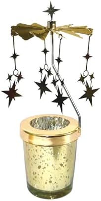 Dtaigou bougeoir rotatif pour bougie chauffe chauffe-plat, bougeoir rotatif | Chandelier Lune Chat - Bougeoir Rotatif, Carrousel de Chandeliers Rotatifs, Support de Bougie Chauffe-Plat pour la décoration de