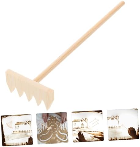 Yardenfun Mini Râteau pour Jardinage Ensemble de 6 pièces Mini Râteau à Sable pour table Kit Doutils de Jardin Miniatures - Image 5