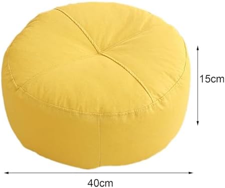 Baoblaze Coussin de Sol Rond, Coussin de Méditation, Coussin de Sol, Coussin de Soutien pour yoga, Canapé, Salon, Interieur, Bureau, Jaune - Image 4