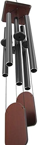 Astarin Grand Carillon Éolien de Condoléances d'Elttérieur de 122 CM AVEC 5 TUBES EN ALUMINUM LOURD ACCORDÉS, MÉLODIE APAISANTE, CARILLON ÉOLIEN COMMORATIF LA DÉCoration Extérieure (Terrasse, - Image 6