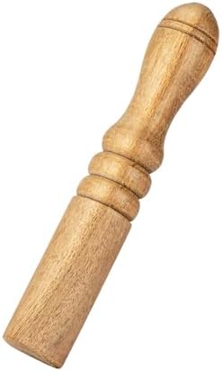 Nklaus 16275 Baguette chantante en bois Véritable pour bols chantants tibésains - diamantre: 2,7 cm - Parfait pour la méditation et la therapie sonore