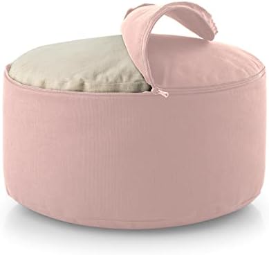Basaho Wheel Zafu Coussin de Méditation | Coton Bio | Coques de Sarrasin | Housse amovible et lavable - Image 6