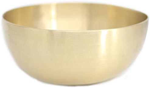 Chantants Tibétains bol bol à chant Tibétain en Métal fait par la main de la hauté en laiton Métal Tibétain Yoga Bol à chant la méditation sonore Bowl (Couleur: Brass, taille: 27cm)