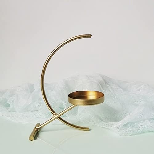 Wjsdsg bougeoir en forme de lune en forme de demi-cercle en fer pardés pour la décoration de Maison, Chambre à Coucher, salon - Image 3