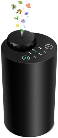 Diffuseur sans eau pour les huiles Essentielles, battant la batterie ， la technologie des ultrasons, le diffuseur de voitures, l'alliage en aluminium noir