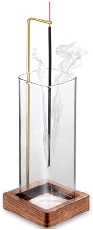 Porte d'Encens Bâton Avec Récupéraur Cendres, Porte-Encens Créatif pour Bâts, Porte - Bâts d'Encens en Bois, Avec Collecteur de Cendre pour chambre à coucher, Salle de Méditation - Image 3