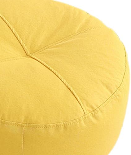 Baoblaze Coussin de Sol Rond, Coussin de Méditation, Coussin de Sol, Coussin de Soutien pour yoga, Canapé, Salon, Interieur, Bureau, Jaune - Image 3
