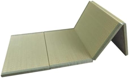Tapis de Sol Japonais portable pour la méditation et yoga vert 90 x 200 x 3,5 cm
