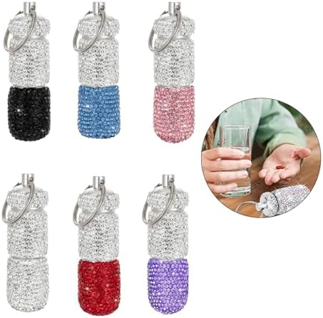 RÉCIPIENT décoratif en aluminium avec détails étincelants - boîte contemporaine en cristal pour les médicaments ou petits accessoires - Image 2