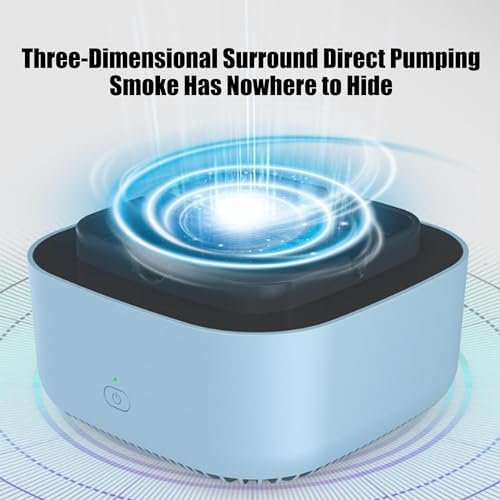 Cencier Portable 2 EN 1 Multifonctionnel Sans Fumee, Cender Électronique intelligent, purificateur d'Air, Élimine Rapidation 99,99% Des Odeurs à 360 DeGrés (Gris) - Image 2