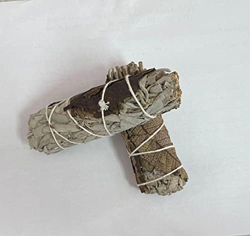 Pachamama Essentials lot de 3 bâtons de yerba père noël + sauge blanche pour bavure, netoyage de fumee, purification de la Maison ou du Bureau, Développement spiritual