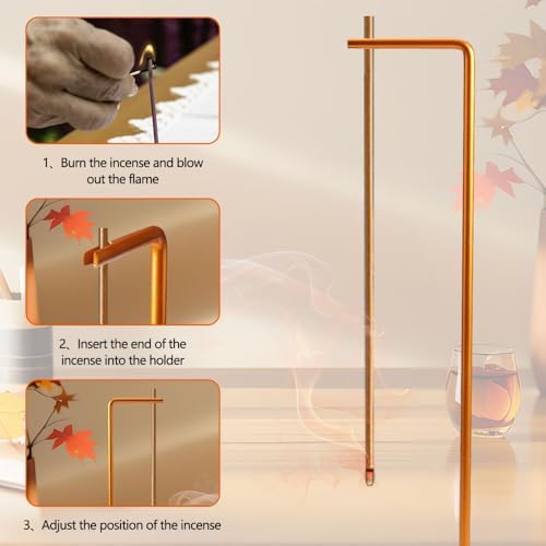 Porte Encens 2 en 1, Brûleur d'Encens Inversé, Porte-Encens Multifonction, support Encens Baton en Bois décoratif, support bruleur Batonnet Batonnet. - Image 4