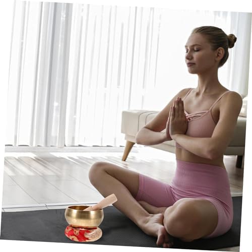 5 Ensembles bol Sonore de Bouddha Outil de Méditation Bol Népal Bol de Prière Bol de Pleine Conscience Fournitures de Méditation Bol de Méditation Yoga Bol Gong Bol Zen Bol de Musique Bouddhiste en - Image 7