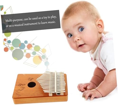 1 Jeu kalimba 17 tonnes pouce cadeaux pour adultes instrument de musique kalimba instruments de musique kalimba marimba mini-instruments acajou piano petit instrument de musique - Image 5