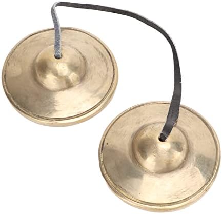 Cloche de Cymbales Tibéinees Tingsha, Petites cymbales tibéneres 6,8 cm, cloches de cymbales de méditation de yoga en laiton portables - Image 8