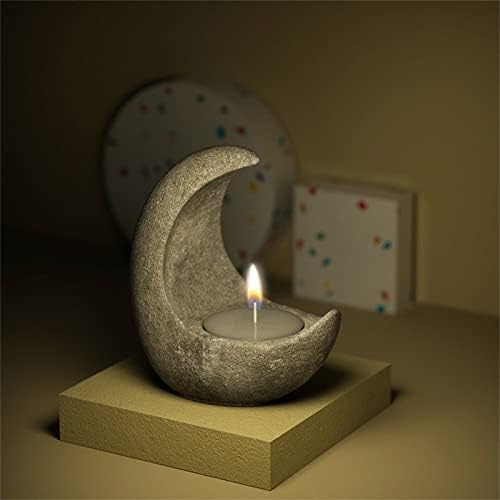 Culasign Bougeoir en Silicone - Bougeoir en Forme de Lune - Moule en Silicone pour bouge - Image 2