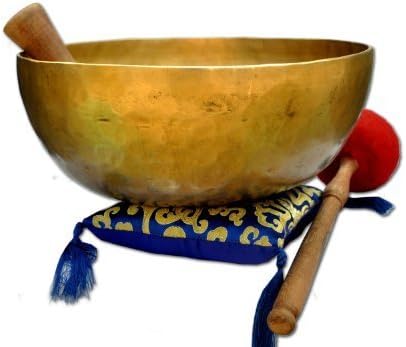 D-chakra Master Bol de Méditation Tibétain Chant Avec Coussin, Maillet et Baguette de Tambour