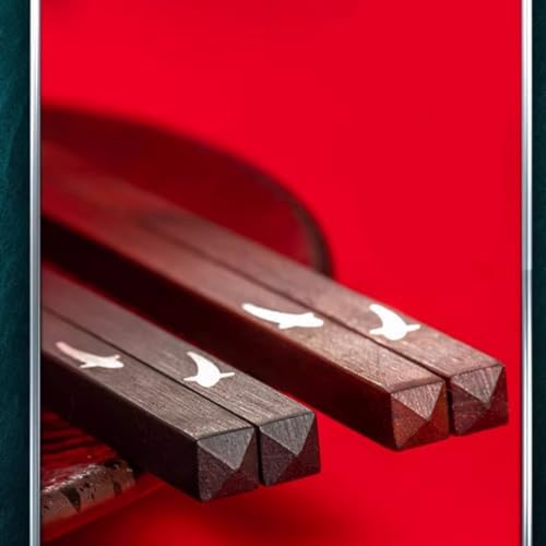 Baguettes en argent, Coffret Cadeau de Baguettes en Bois en argent Sterling, Baguettes de Luxe Japonais RÉUTILISABLES EN Argent, Baguettes en Argent 999 Antidérapantes de Haute Qualité, Cadeau Tradi - Image 5