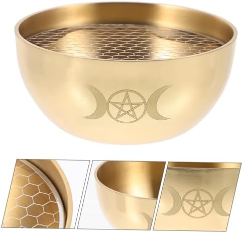 Biudeco bol en laiton exquis pour quatre naissances sacrificielles décoration d'Autel sacré Accessoire d'Halloween - Image 2