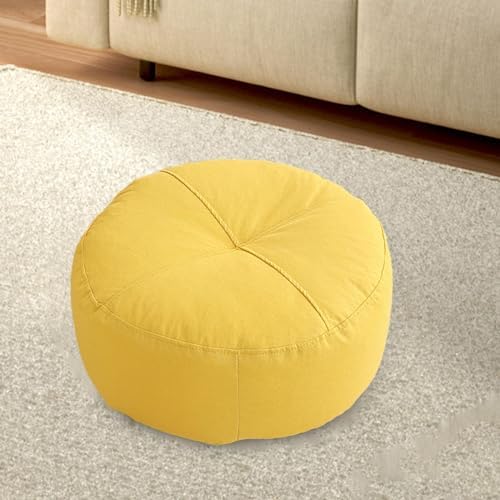 Baoblaze Coussin de Sol Rond, Coussin de Méditation, Coussin de Sol, Coussin de Soutien pour yoga, Canapé, Salon, Interieur, Bureau, Jaune - Image 5