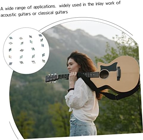 Toyvian 60 pièces points sonores de touche point de touche coquille d'ormeau pour la mandoline guitare instruments de musique incrustations de coquille d'Ormeau Points pour la mandoline - Image 4