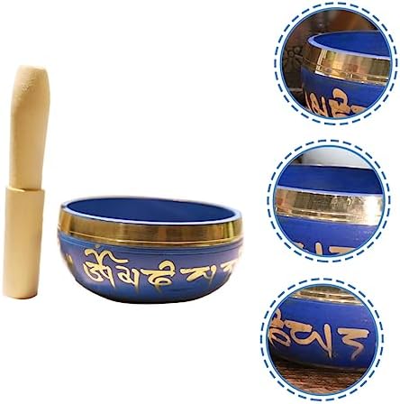 2 pièces bol himalaya bol chantant zen bol sonore de méditation bol de méditation kit de bol tibétain attaquant en bol de pleine conscience bol chantant outil de batteur équiement bouddhiste - Image 7