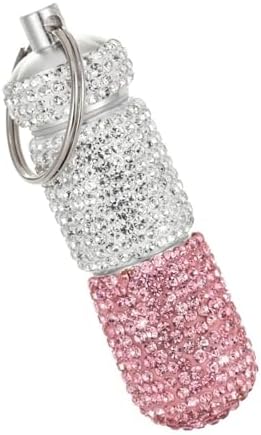 RÉCIPIENT décoratif en aluminium avec détails étincelants - boîte contemporaine en cristal pour les médicaments ou petits accessoires - Image 5