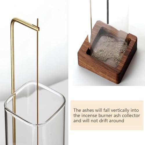 Porte d'Encens Bâton Avec Récupéraur Cendres, Porte-Encens Créatif pour Bâts, Porte - Bâts d'Encens en Bois, Avec Collecteur de Cendre pour chambre à coucher, Salle de Méditation - Image 5