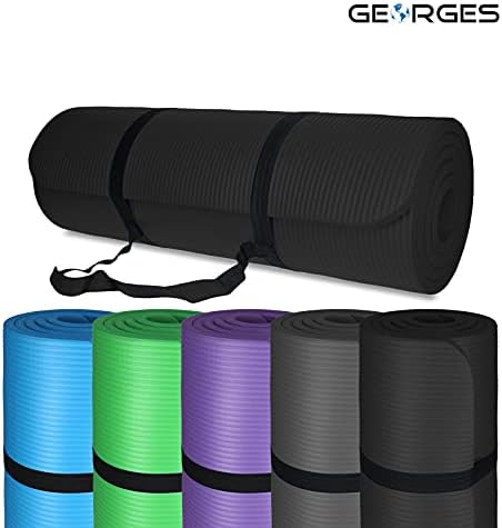 TP KOMFORT TAPIS DE YOGA AVEC SANGE DE TRANSPROSS, TAPIS DE SPORT PILATES, GYMNASTIQUE, ENTRAMEMENT DE FITNESS, MOURDE FACLE D'ENTRETItien, Antidapant et Doux pour les articulations - Image 6