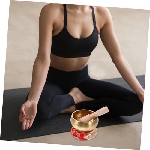 5 Ensembles bol Sonore de Bouddha Outil de Méditation Bol Népal Bol de Prière Bol de Pleine Conscience Fournitures de Méditation Bol de Méditation Yoga Bol Gong Bol Zen Bol de Musique Bouddhiste en - Image 2