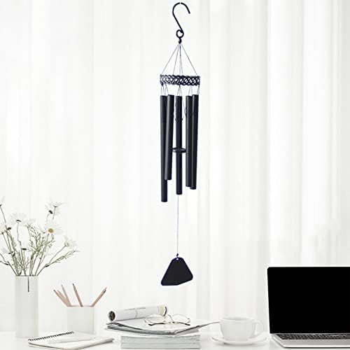 Baofufc Grand Carillon Éolien de Condoléances d'Elttérieur de 91,4 cm avec 5 tubes en aluminium Lourd Accordés, Carillon à venti - Image 3
